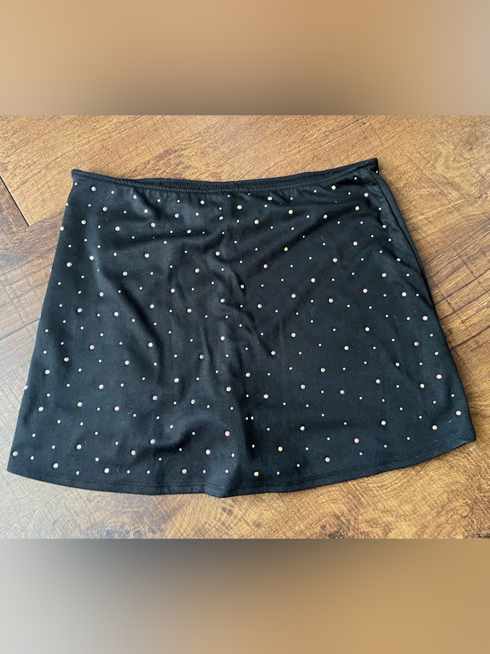 Wild fable Skorts Black Mini Skirt with Iridescent Studs size med